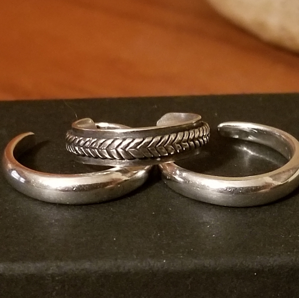 Silpada Sterling Silver Stacking Toe Rings - Picture 11 of 12